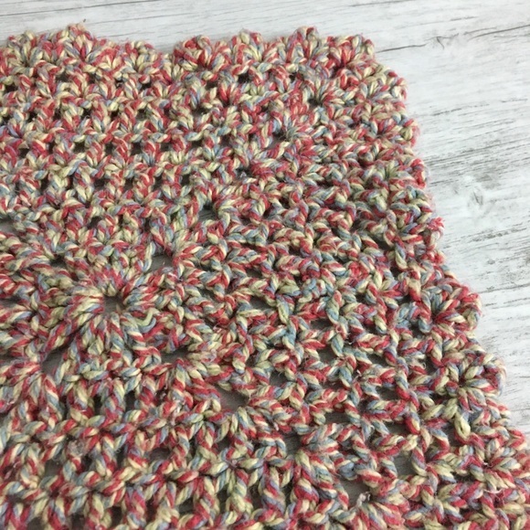 Cotton Crochet Wash Cloth Dish Rag Handmade Multi color Absorbent Bath Kitchen - Picture 4 of 7